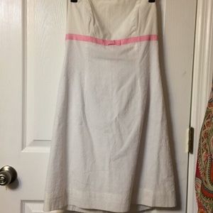 Lilly Pulitzer. Basic White Frock Dress